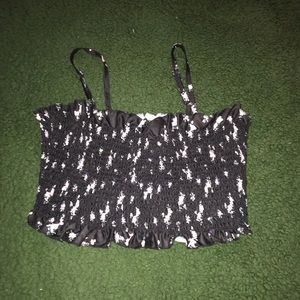 floral printed crop top